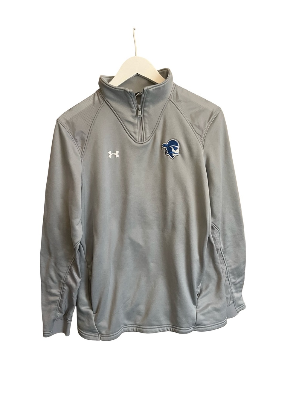 Under Armour Women’s Light Gray Quarter-Zip Pullover Jacket Seton Hall Large